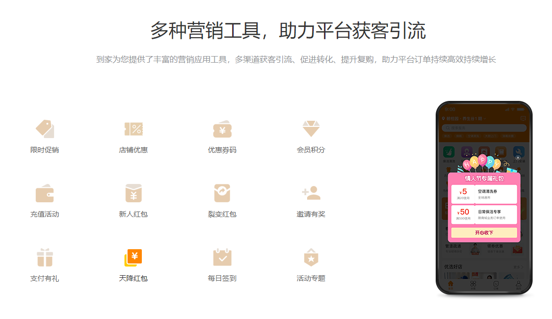 1682743283427937.png 多種營銷工具,助力平臺獲客引流.png